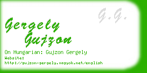 gergely gujzon business card